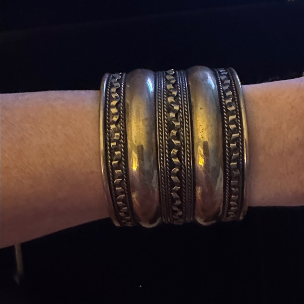 Trendy Gold-Tone Cuff Bracelet